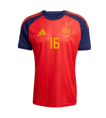 Spanien Rodri Hernandez #16 Hjemmebanetrøje VM 2026 Kortærmet